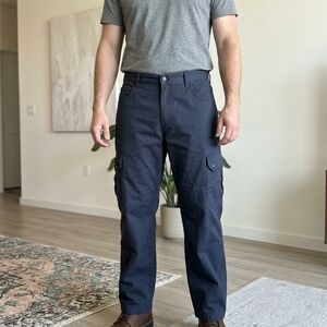 Men's Navy Cargo Pants - Classic Workwear Style